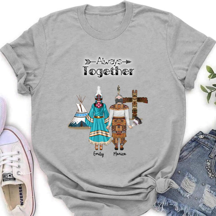 Personalized Native American Mother and Daughters T-Shirt/Long Sleeves/Hoodie/Sweater - Gift for Native American Mother and Daughters - Up to 2 Daughters