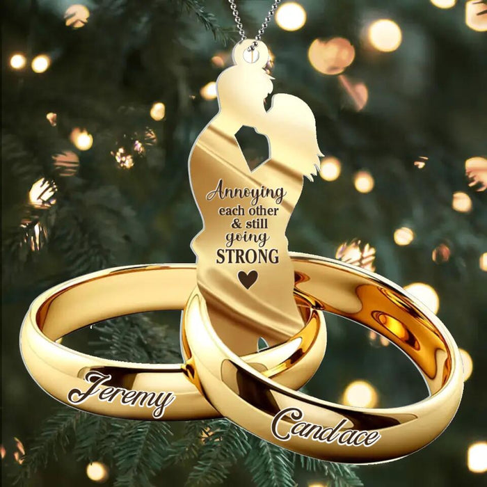 Personalized Couple Acrylic Ornament - Christmas Gift Idea For Couple - Annoying Each Other And Still Going Strong