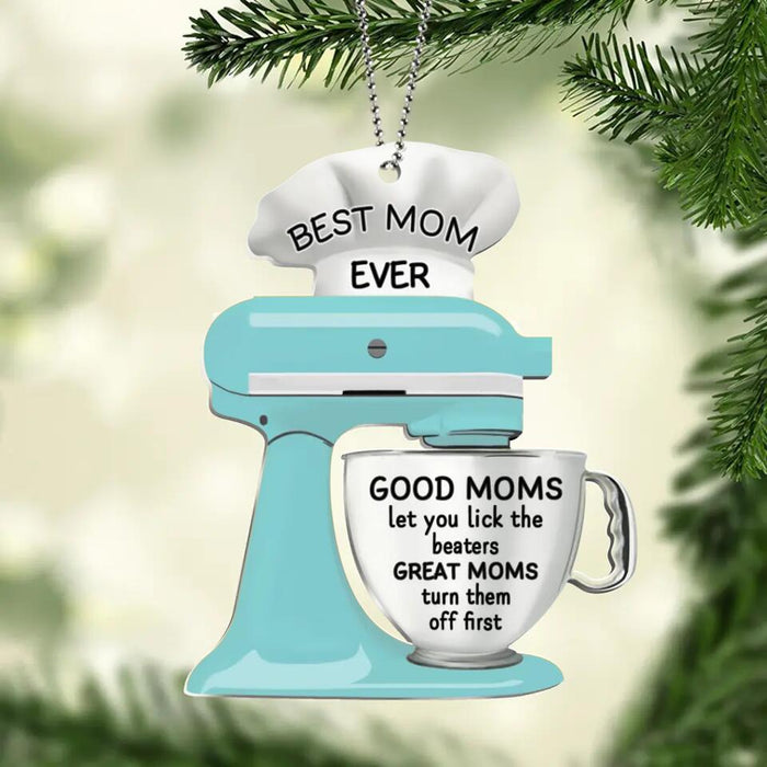 Personalized Christmas Acrylic Ornament - Gift Idea For Cooking Lover/Mother - Best Mom Ever