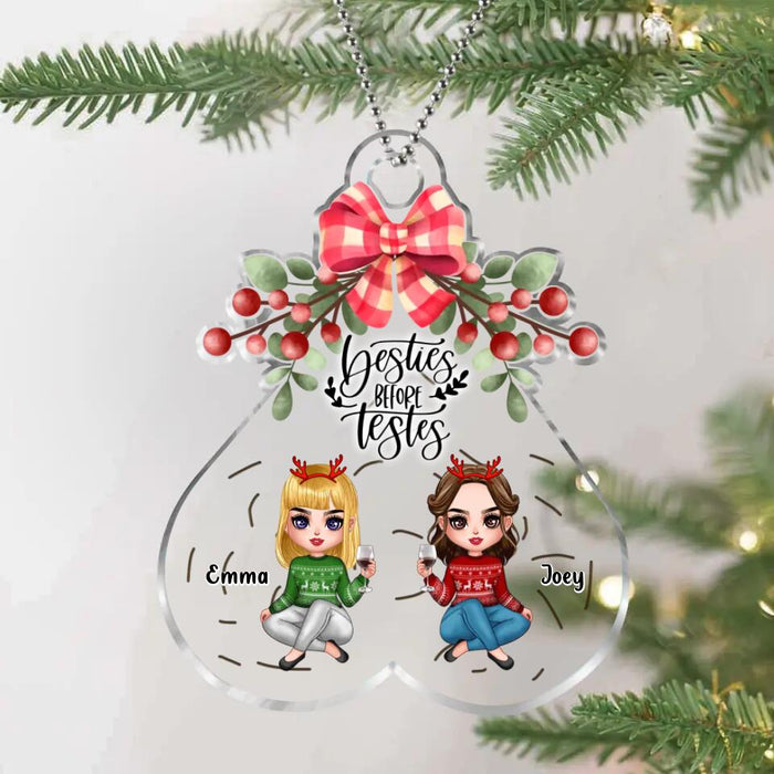 Personalized Besties Acrylic Ornament - Christmas Gift For Besties/Friends - Besties Before Testes