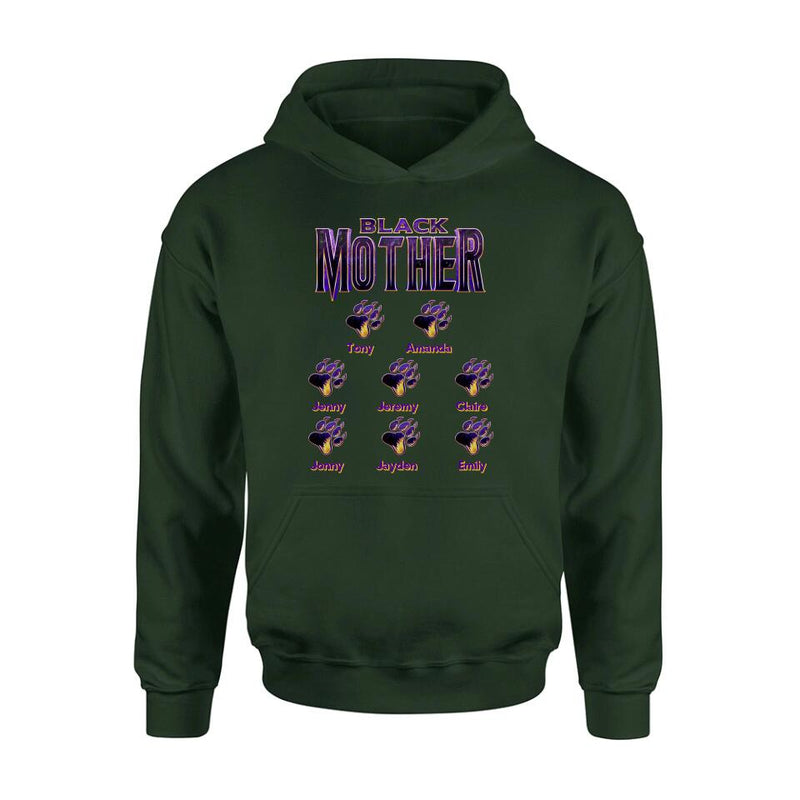 Personalized Black Mother Shirt - Up to 8 Children - Gift Idea For Mother/Grandmother, Mother's Day Gift Mother's Day