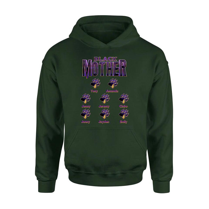 Personalized Black Mother Shirt - Up to 8 Children - Gift Idea For Mother/Grandmother, Mother's Day Gift Mother's Day