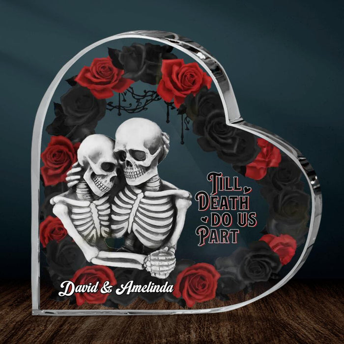 Personalized Memorial Couple Acrylic Plaque - Memorial Gift Idea - Till Death Do Us Part