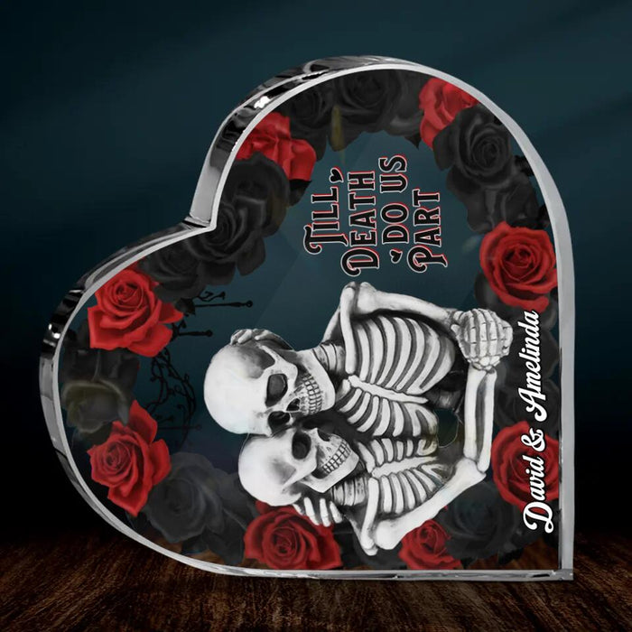 Personalized Memorial Couple Acrylic Plaque - Memorial Gift Idea - Till Death Do Us Part