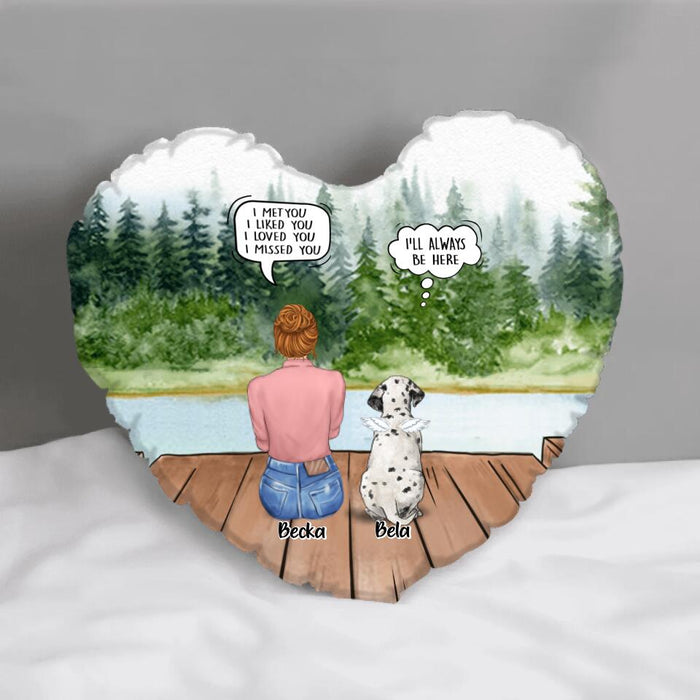 Personalized Dog Cat Blanket/Pillow - Gift For Dog Mom, Cat Mom - I met you Blanket/Round Pillow/Heart Pillow - Up to 5 Pets