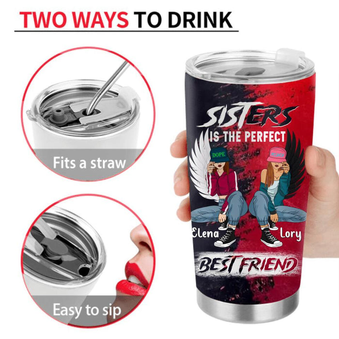 Personalized Besties Tumbler - Christmas Gift Idea For Besties/Sisters - Just Remember If We Get Caught You're Deaf And I Don't Speak English