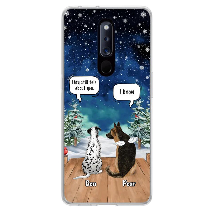 Personalized Memorial Pet Phone Case - Up to 5 Pets - Memorial Gift Idea For Dog/Cat Lovers - They Still Talk About You - Case For Oppo, Xiaomi & Huawei