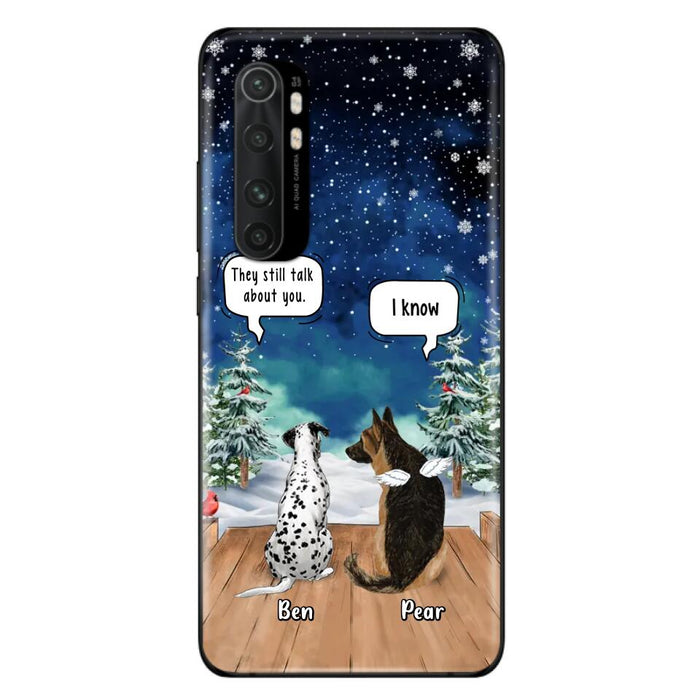 Personalized Memorial Pet Phone Case - Up to 5 Pets - Memorial Gift Idea For Dog/Cat Lovers - They Still Talk About You - Case For Oppo, Xiaomi & Huawei