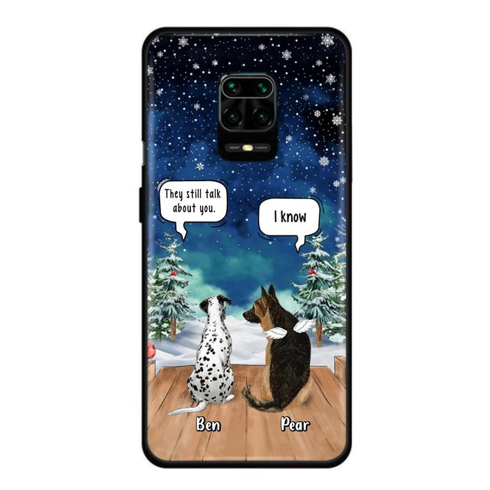 Personalized Memorial Pet Phone Case - Up to 5 Pets - Memorial Gift Idea For Dog/Cat Lovers - They Still Talk About You - Case For Oppo, Xiaomi & Huawei