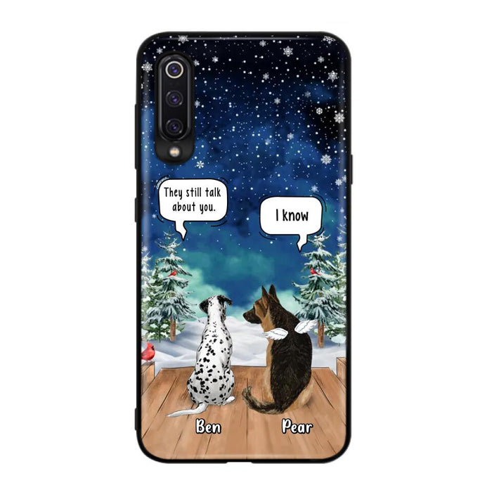 Personalized Memorial Pet Phone Case - Up to 5 Pets - Memorial Gift Idea For Dog/Cat Lovers - They Still Talk About You - Case For Oppo, Xiaomi & Huawei