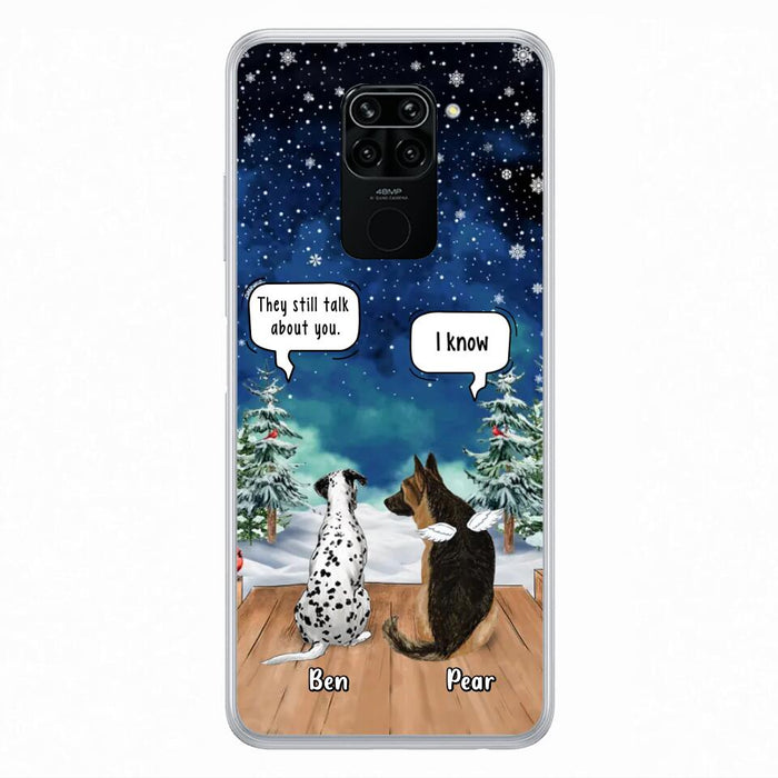 Personalized Memorial Pet Phone Case - Up to 5 Pets - Memorial Gift Idea For Dog/Cat Lovers - They Still Talk About You - Case For Oppo, Xiaomi & Huawei