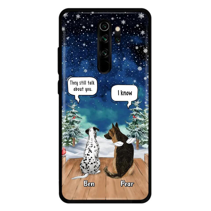 Personalized Memorial Pet Phone Case - Up to 5 Pets - Memorial Gift Idea For Dog/Cat Lovers - They Still Talk About You - Case For Oppo, Xiaomi & Huawei