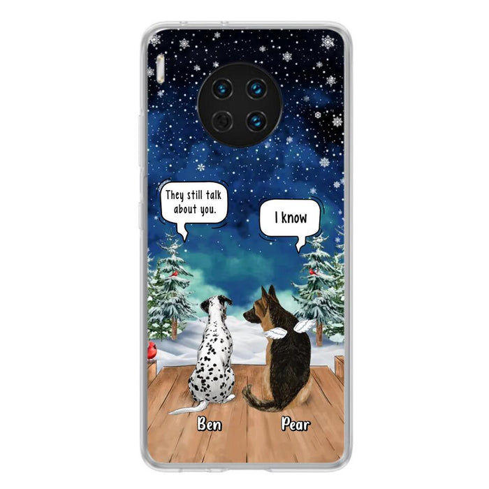 Personalized Memorial Pet Phone Case - Up to 5 Pets - Memorial Gift Idea For Dog/Cat Lovers - They Still Talk About You - Case For Oppo, Xiaomi & Huawei