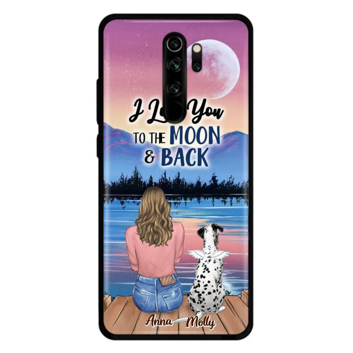 Personalized Memorial Pet Phone Case - Up to 4 Pets - Gift For Dog/Cat Lover - I Love You To The Moon & Back - Case For Xiaomi, Oppo And Huawei