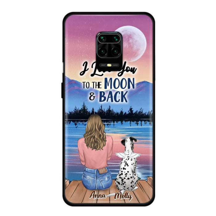 Personalized Memorial Pet Phone Case - Up to 4 Pets - Gift For Dog/Cat Lover - I Love You To The Moon & Back - Case For Xiaomi, Oppo And Huawei