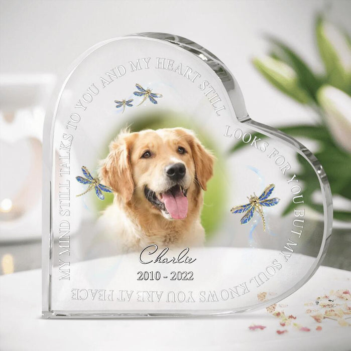 Personalized Memorial Pets Photo Acrylic Plaque - Memorial Gift Idea For Pet Owners