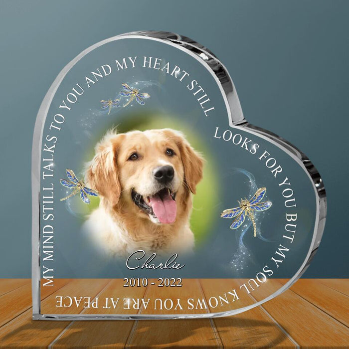 Personalized Memorial Pets Photo Acrylic Plaque - Memorial Gift Idea For Pet Owners