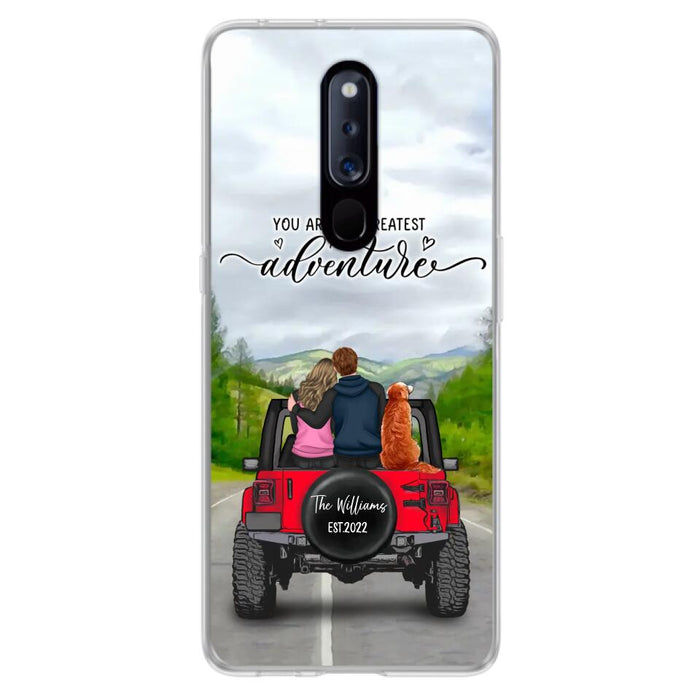Personalized Off-Road Couple Phone Case - Couple With Up to 4 Dogs - Gift Idea For Couple/ Dog Lover - You Are My Greatest Adventure - Case For Xiaomi, Oppo And Huawei