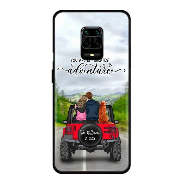 Personalized Off-Road Couple Phone Case - Couple With Up to 4 Dogs - Gift Idea For Couple/ Dog Lover - You Are My Greatest Adventure - Case For Xiaomi, Oppo And Huawei