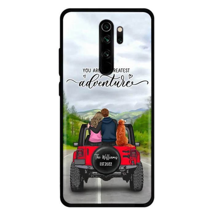 Personalized Off-Road Couple Phone Case - Couple With Up to 4 Dogs - Gift Idea For Couple/ Dog Lover - You Are My Greatest Adventure - Case For Xiaomi, Oppo And Huawei