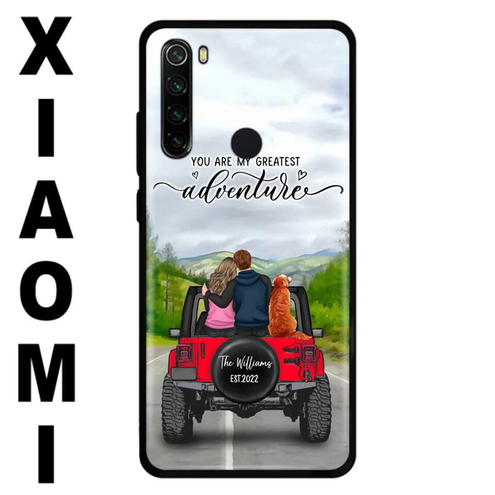 Personalized Off-Road Couple Phone Case - Couple With Up to 4 Dogs - Gift Idea For Couple/ Dog Lover - You Are My Greatest Adventure - Case For Xiaomi, Oppo And Huawei