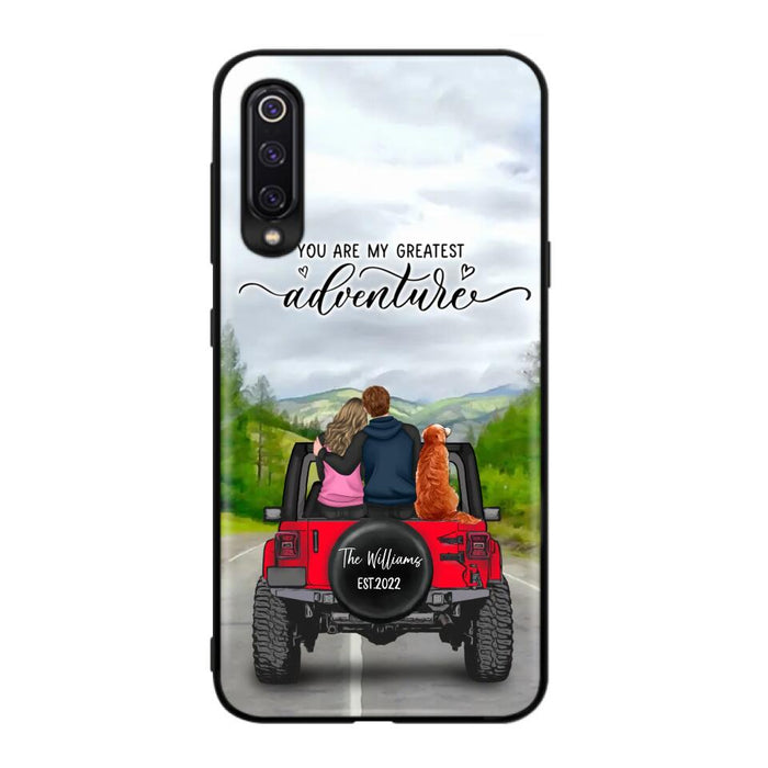 Personalized Off-Road Couple Phone Case - Couple With Up to 4 Dogs - Gift Idea For Couple/ Dog Lover - You Are My Greatest Adventure - Case For Xiaomi, Oppo And Huawei