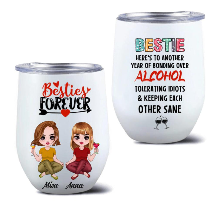 Personalized Friends Annoying Wine Tumbler - Gift Idea For Friends - Besties Forever