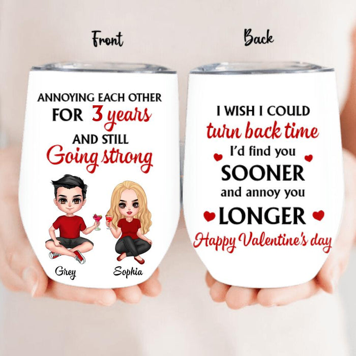 Personalized Wine Tumbler - Gifts for Lovers, Couples, Husband and Wife - Annoying Couple