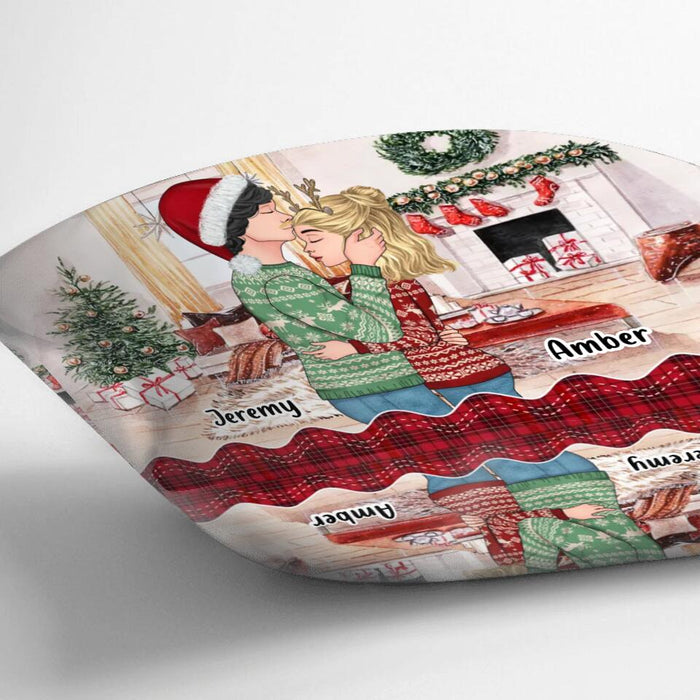 Personalized Christmas Couple Quilt/Fleece Blanket/Pillow Cover - Christmas/Anniversary Gift Idea For Couple - Annoying Each Other For Years And Still Going Strong