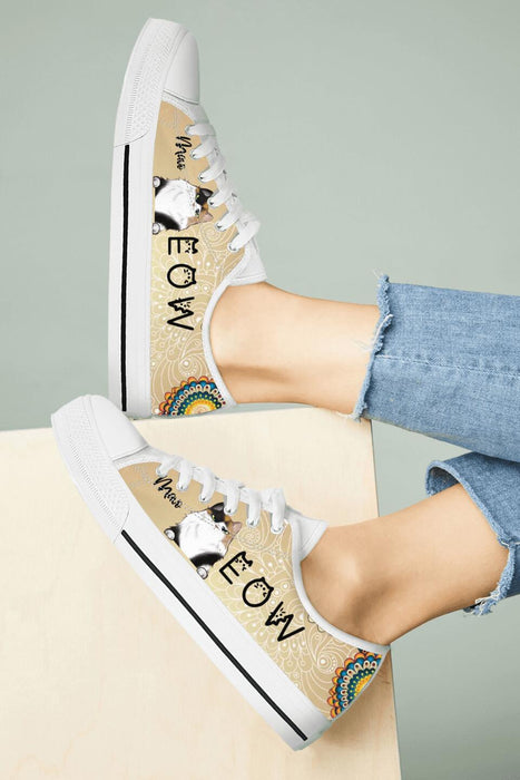 Personalized Meow Cat Sneakers - Up to 4 Cats - Gift Idea For Cat Lovers