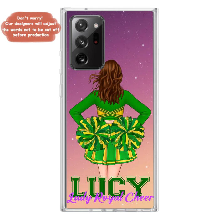 Personalized Cheerleading Phone Case - Birthday Gift For Cheerleading Coach, Cheerleader - Case For iPhone And Samsung