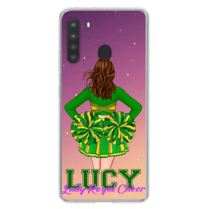 Personalized Cheerleading Phone Case - Birthday Gift For Cheerleading Coach, Cheerleader - Case For iPhone And Samsung