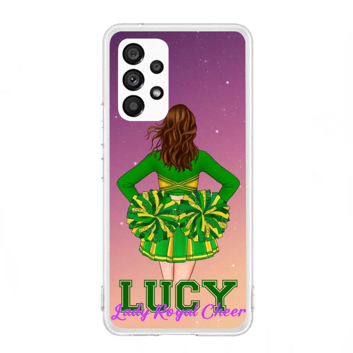 Personalized Cheerleading Phone Case - Birthday Gift For Cheerleading Coach, Cheerleader - Case For iPhone And Samsung