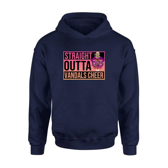 Personalized Cheerleading T-shirt/Long Sleeve/Sweatshirt/Hoodie - Gift For Cheerleaders -  Straight Outta Cheer Team