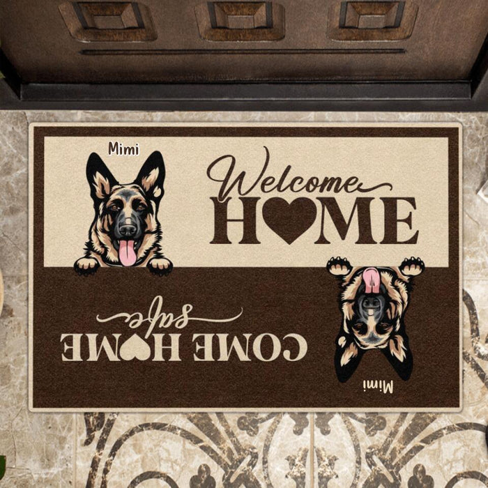 Personalized Pet Doormat - Up to 4 Pets - Gift Idea For Dog/Cat Lover - Welcome Home