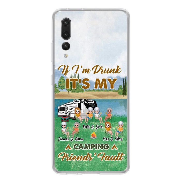 Personalized Camping Friends Phone Case - Up to 8 People - Gift Idea For Camping Lover - Case For Xiaomi, Oppo & Huawei