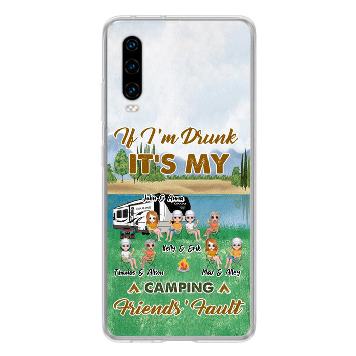 Personalized Camping Friends Phone Case - Up to 8 People - Gift Idea For Camping Lover - Case For Xiaomi, Oppo & Huawei