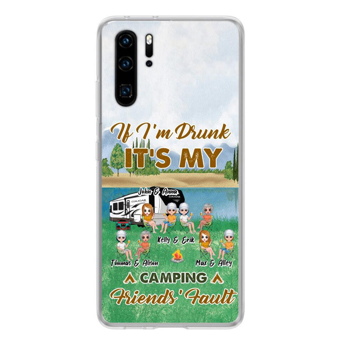 Personalized Camping Friends Phone Case - Up to 8 People - Gift Idea For Camping Lover - Case For Xiaomi, Oppo & Huawei
