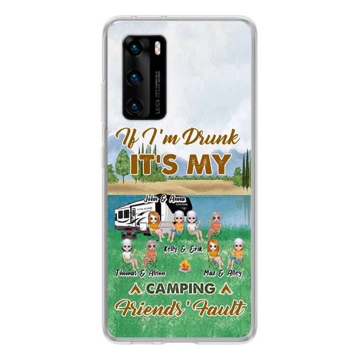 Personalized Camping Friends Phone Case - Up to 8 People - Gift Idea For Camping Lover - Case For Xiaomi, Oppo & Huawei