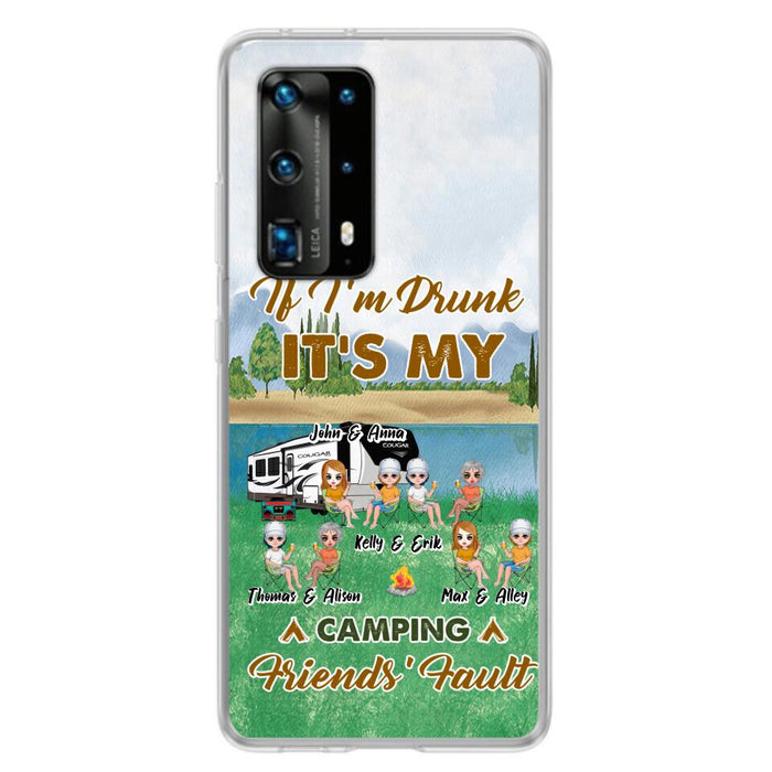Personalized Camping Friends Phone Case - Up to 8 People - Gift Idea For Camping Lover - Case For Xiaomi, Oppo & Huawei