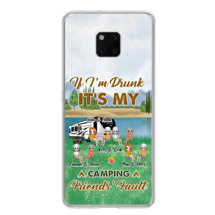 Personalized Camping Friends Phone Case - Up to 8 People - Gift Idea For Camping Lover - Case For Xiaomi, Oppo & Huawei