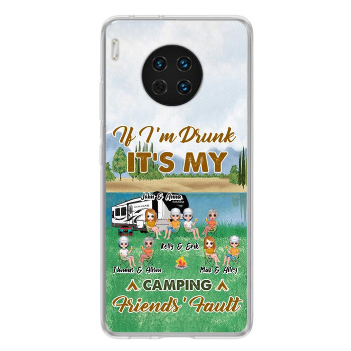 Personalized Camping Friends Phone Case - Up to 8 People - Gift Idea For Camping Lover - Case For Xiaomi, Oppo & Huawei