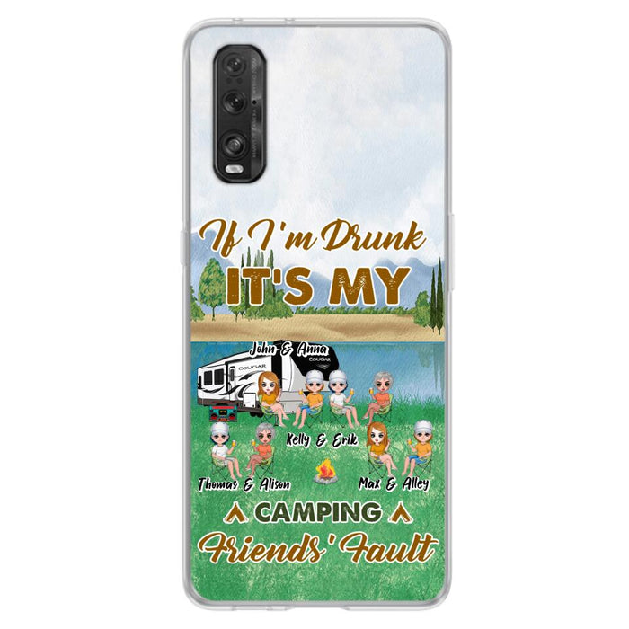 Personalized Camping Friends Phone Case - Up to 8 People - Gift Idea For Camping Lover - Case For Xiaomi, Oppo & Huawei