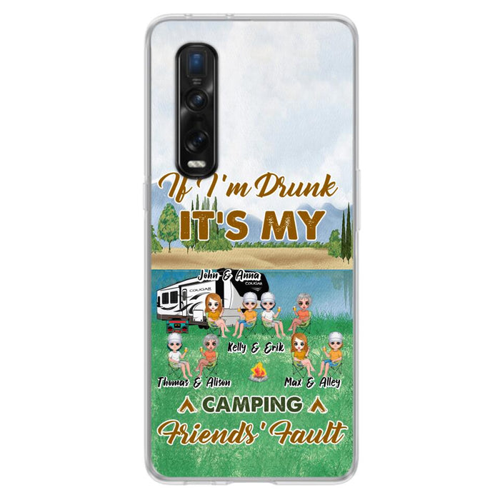 Personalized Camping Friends Phone Case - Up to 8 People - Gift Idea For Camping Lover - Case For Xiaomi, Oppo & Huawei