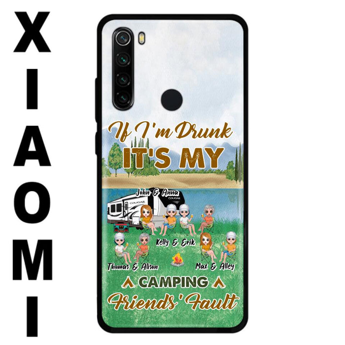 Personalized Camping Friends Phone Case - Up to 8 People - Gift Idea For Camping Lover - Case For Xiaomi, Oppo & Huawei