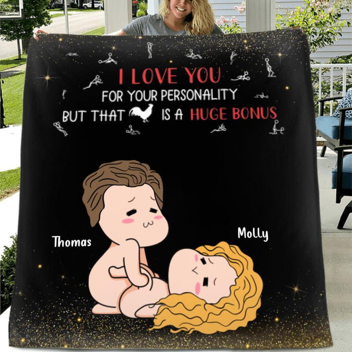 Personalized Valentines Day Blanket - Gifts for Valentines Day - You're My Favorite Thing To Do