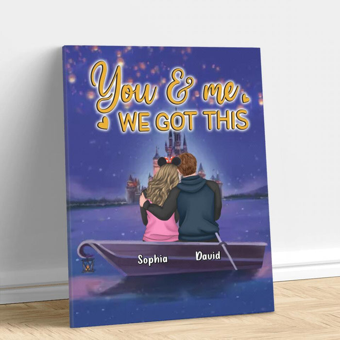 Personalized Couple Vertical Canvas - Best Gift Idea For Couple - You & Me We Got This