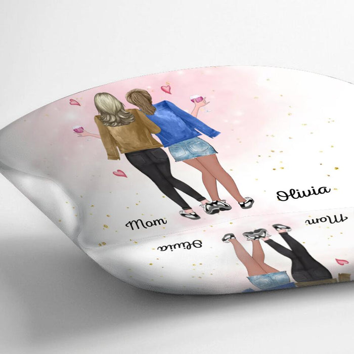 Personalized Mother And Daughter Pillow Cover/Fleece Blanket/Quilt - Mother's Day Gift From Daughter - The Love Between Mother & Daughter Is Forever