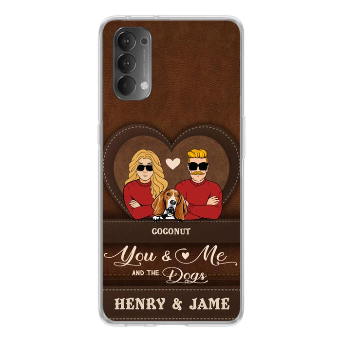 Personalized You & Me And The Dogs Phone Case - Up to 5 Dogs - Valentine's Day Gift Idea For Couple/Dog Lover - Case For Xiaomi, Oppo And Huawei