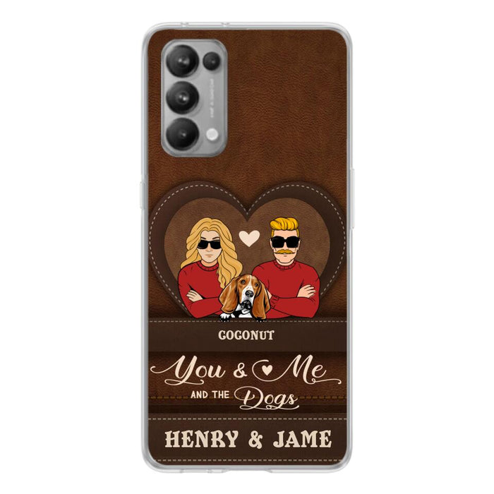 Personalized You & Me And The Dogs Phone Case - Up to 5 Dogs - Valentine's Day Gift Idea For Couple/Dog Lover - Case For Xiaomi, Oppo And Huawei
